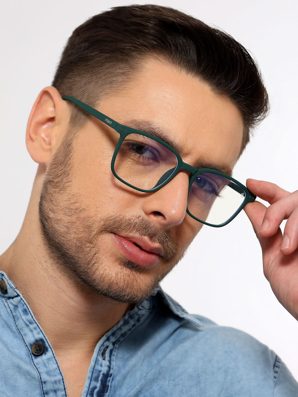 Eyejack NEO Green Wayfarer Eyeglasses for Men & Women (28049CL1174-C5)