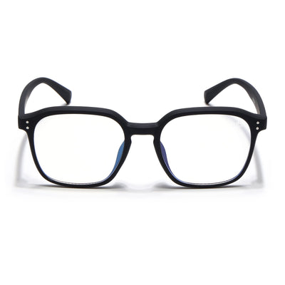 Eyejack NEO Black Square Eyeglasses for Men & Women (28068CL1177-C1)