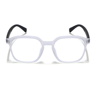Eyejack NEO Transparent Square Eyeglasses for Men & Women (28068CL1182-C6)