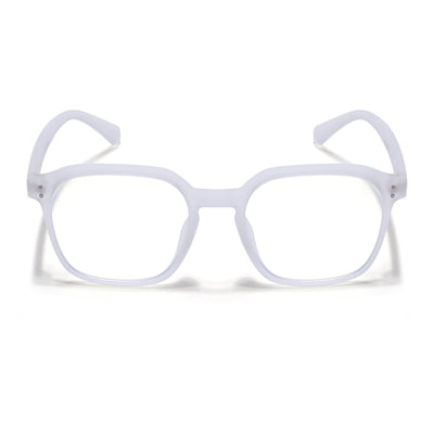 Eyejack NEO Transparent Square Eyeglasses for Men & Women (28068CL1183-C7)