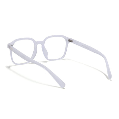 Eyejack NEO Transparent Square Eyeglasses for Men & Women (28068CL1183-C7)