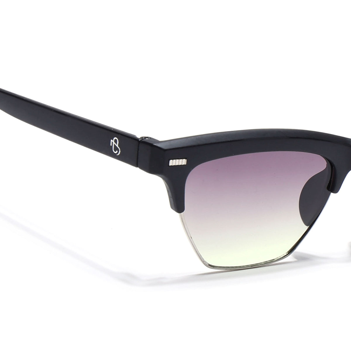2829 Woman Eyejack Matt Black Half Rim Sunglasses for Women (2829CL1209) – Eyejack ...
