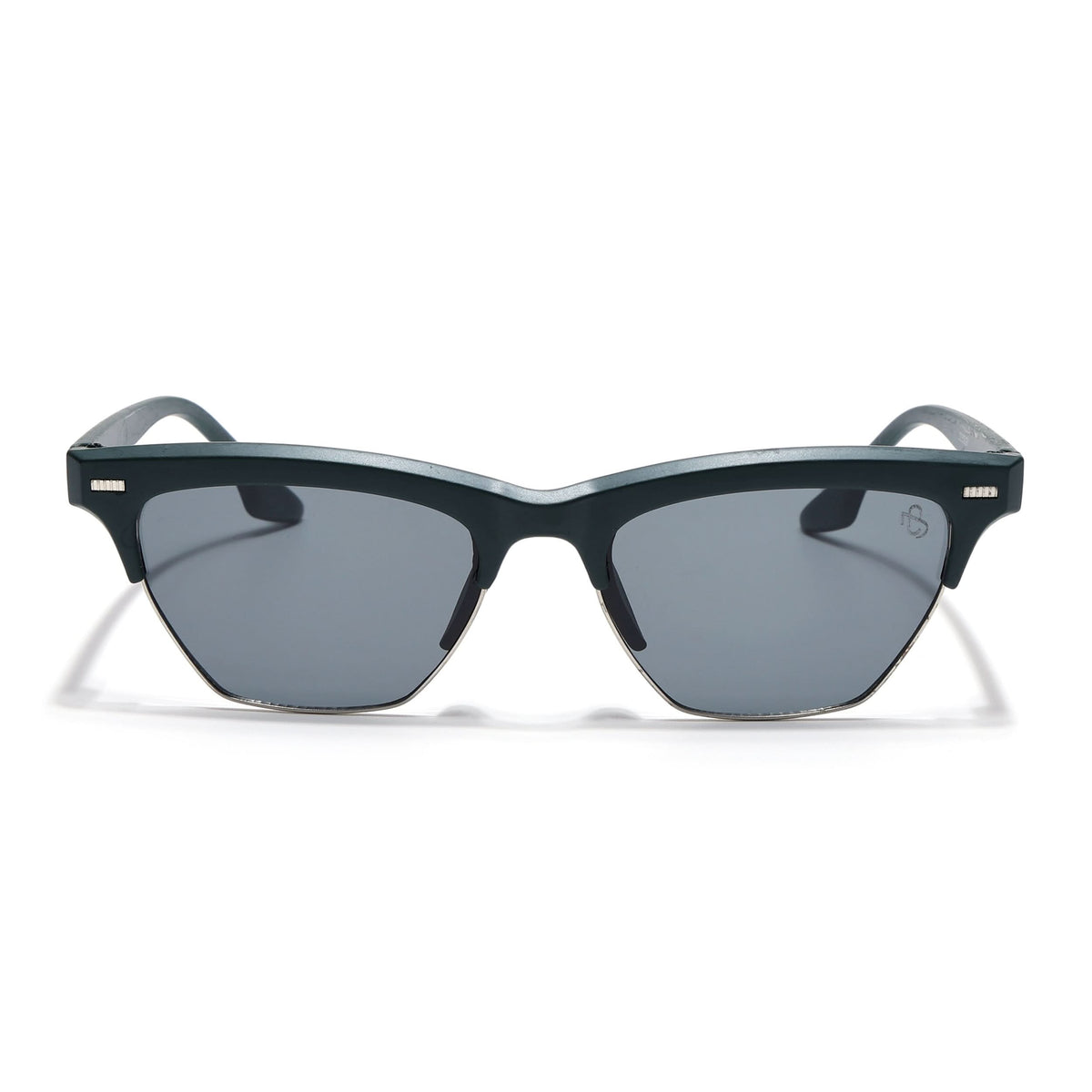 Eyejack Sea Green Half Rim Sunglasses for Women (2829CL1213)