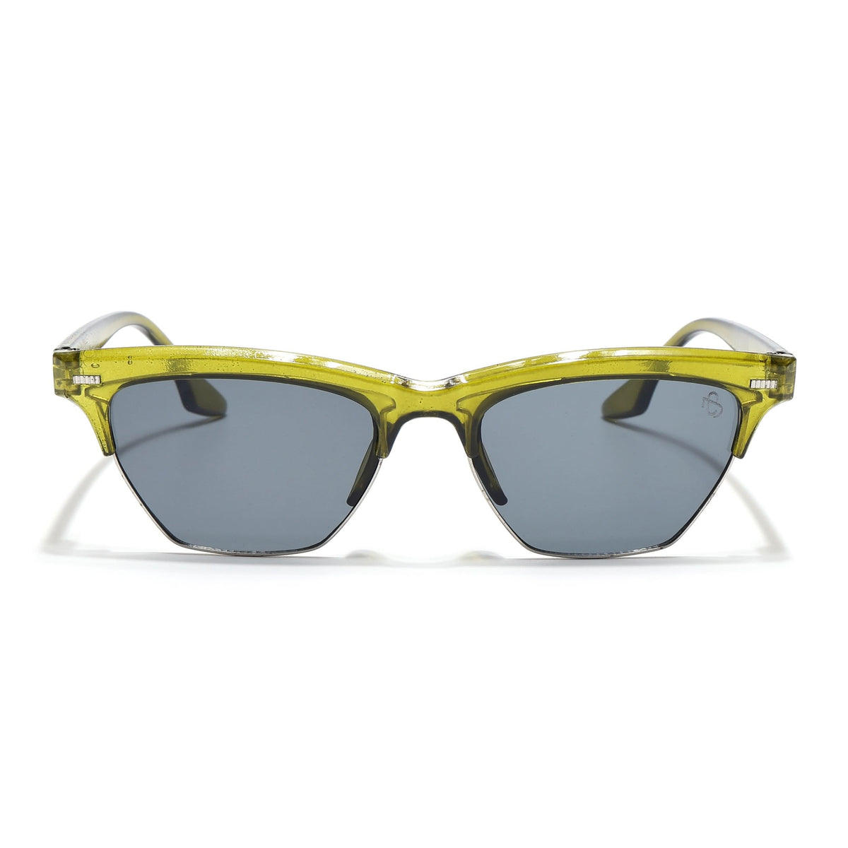 Eyejack Green Half Rim Sunglasses for Women (2829CL1215)