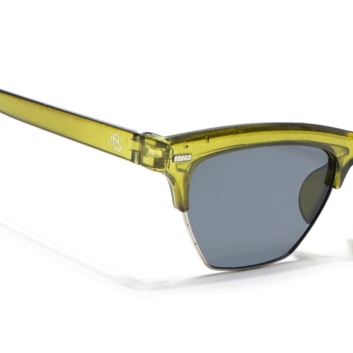 Eyejack Green Half Rim Sunglasses for Women (2829CL1215)