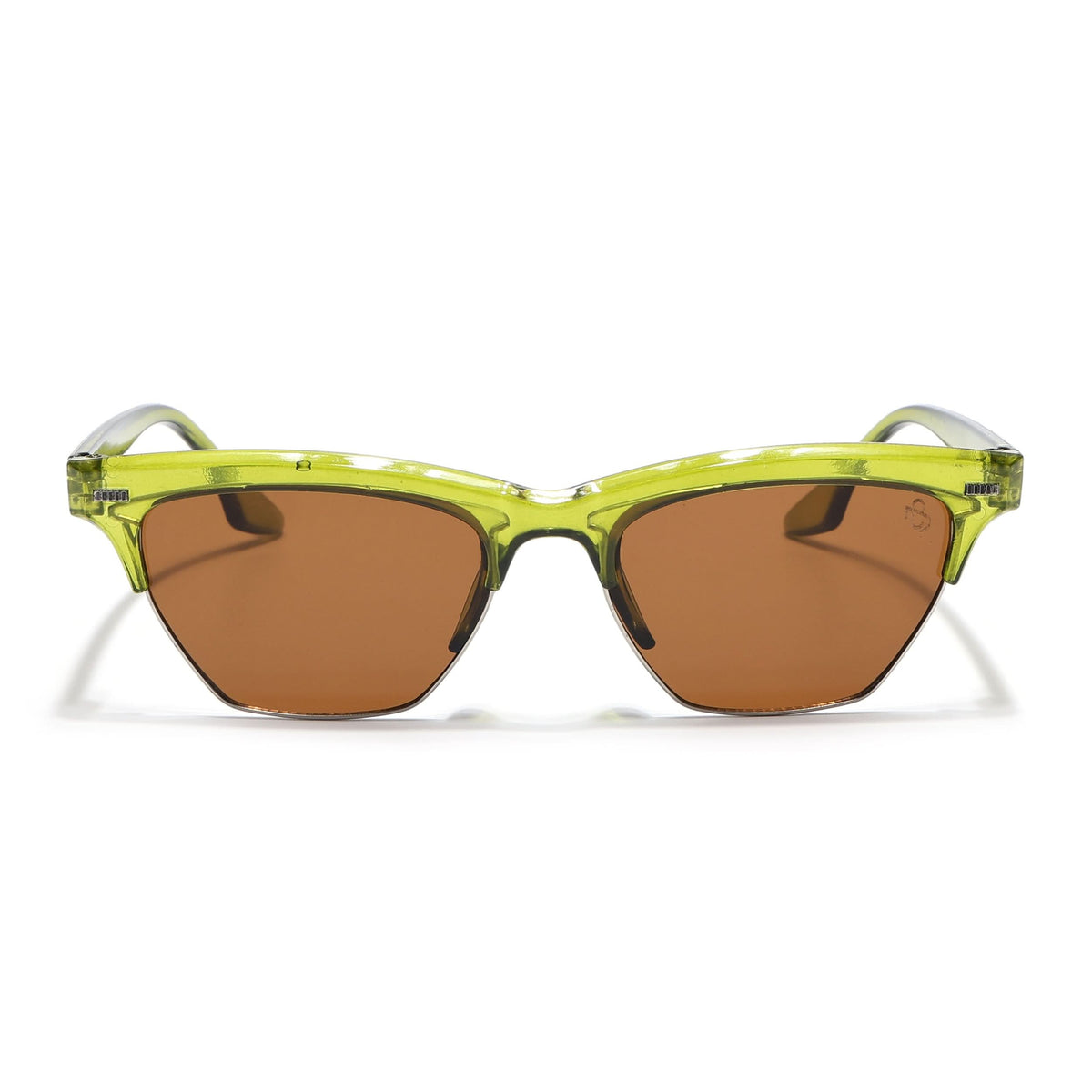 2829 Woman Eyejack Green Half Rim Sunglasses for Women (2829CL1216) – Eyejack Eyewear