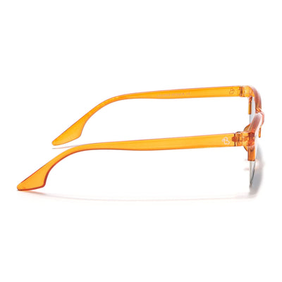 Eyejack Orange Half Rim Sunglasses for Women (2829CL1217)