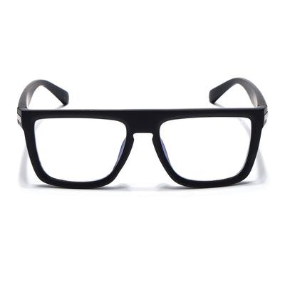 Eyejack Crossline Black Square Eyeglasses for Men & Women (2901FCL2081-C1)