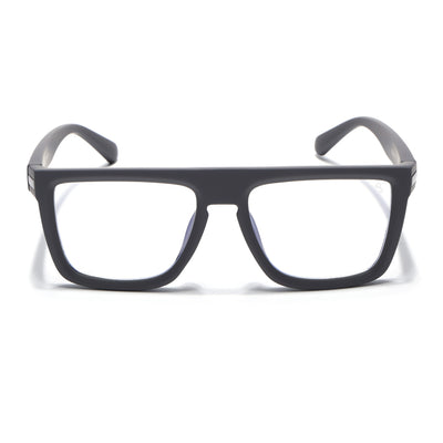 Eyejack Crossline Grey Square Eyeglasses for Men & Women (2901FCL2082-C2)