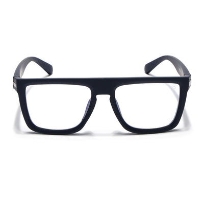 Eyejack Crossline Navy Blue Square Eyeglasses for Men & Women (2901FCL2083-C3)