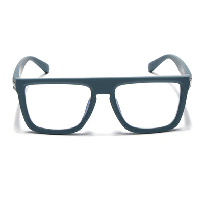 Eyejack Crossline Blue Square Eyeglasses for Men & Women (2901FCL2084-C4)
