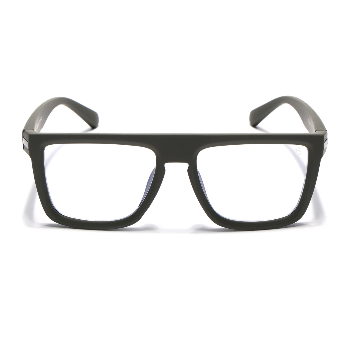 Eyejack Crossline Green Square Eyeglasses for Men & Women (2901FCL2085-C5)