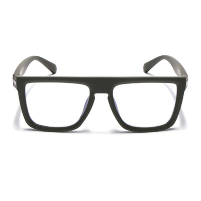 Eyejack Crossline Green Square Eyeglasses for Men & Women (2901FCL2085-C5)