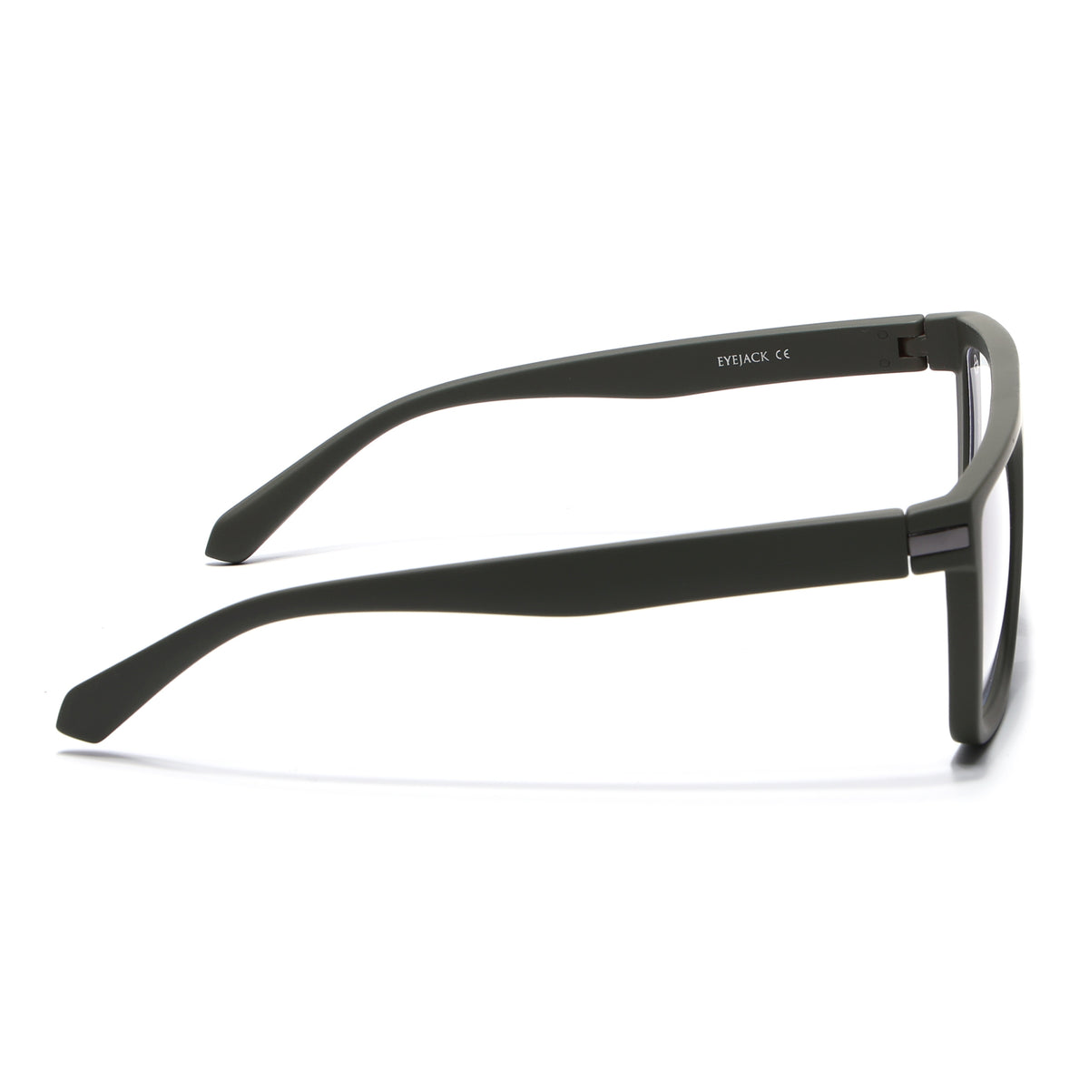 Eyejack Crossline Green Square Eyeglasses for Men & Women (2901FCL2085-C5)