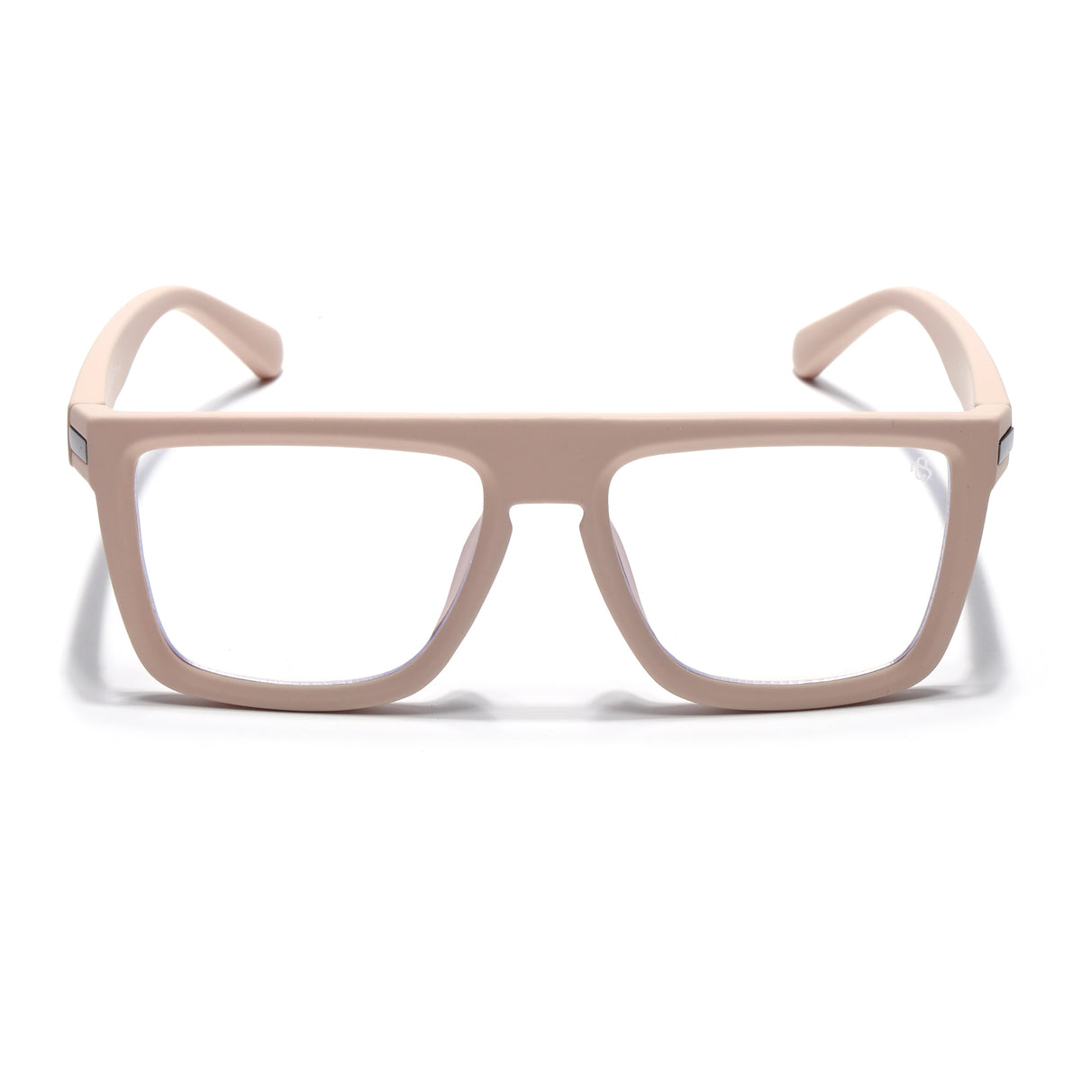 Eyejack Crossline Cream Square Eyeglasses for Men & Women (2901FCL2086-C6)