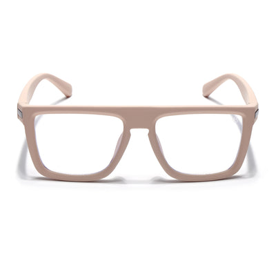 Eyejack Crossline Cream Square Eyeglasses for Men & Women (2901FCL2086-C6)
