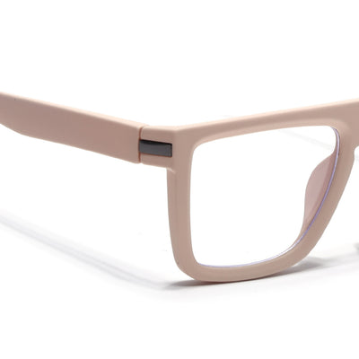 Eyejack Crossline Cream Square Eyeglasses for Men & Women (2901FCL2086-C6)