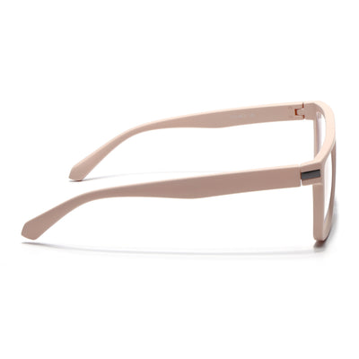 Eyejack Crossline Cream Square Eyeglasses for Men & Women (2901FCL2086-C6)