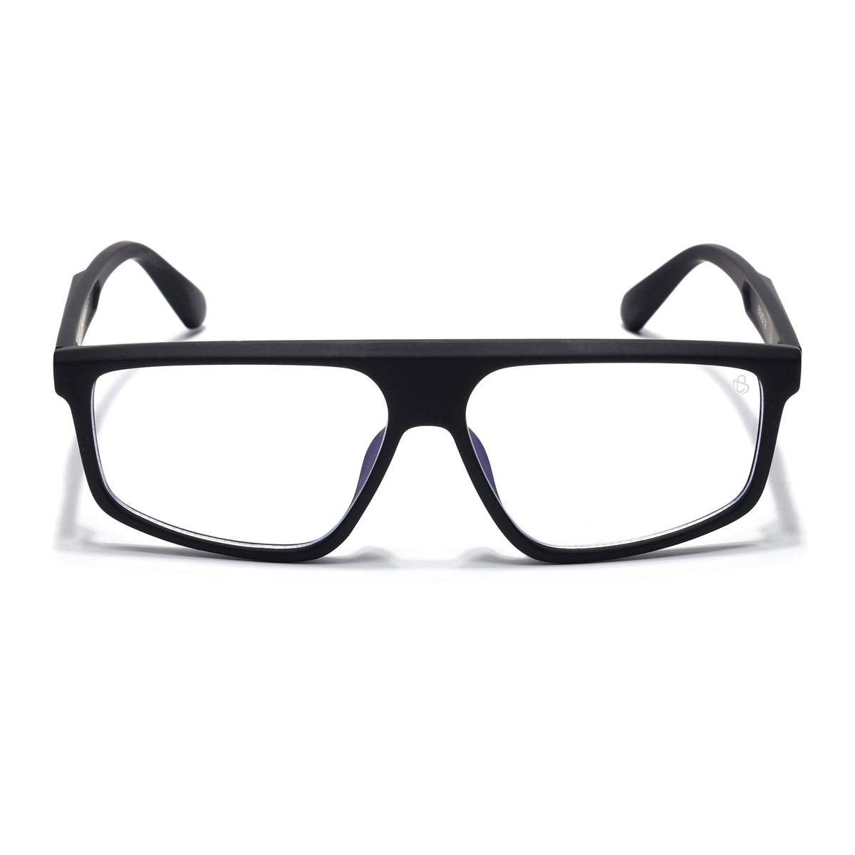 Eyejack Crossline Black Rectangle Eyeglasses for Men & Women (2902FCL2087-C1)