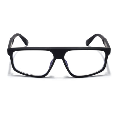 Eyejack Crossline Black Rectangle Eyeglasses for Men & Women (2902FCL2087-C1)