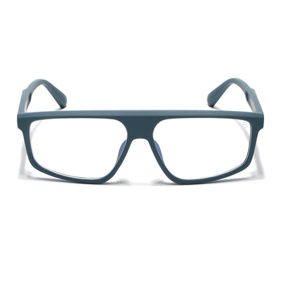 Eyejack Crossline Blue Rectangle Eyeglasses for Men & Women (2902FCL2090-C4)