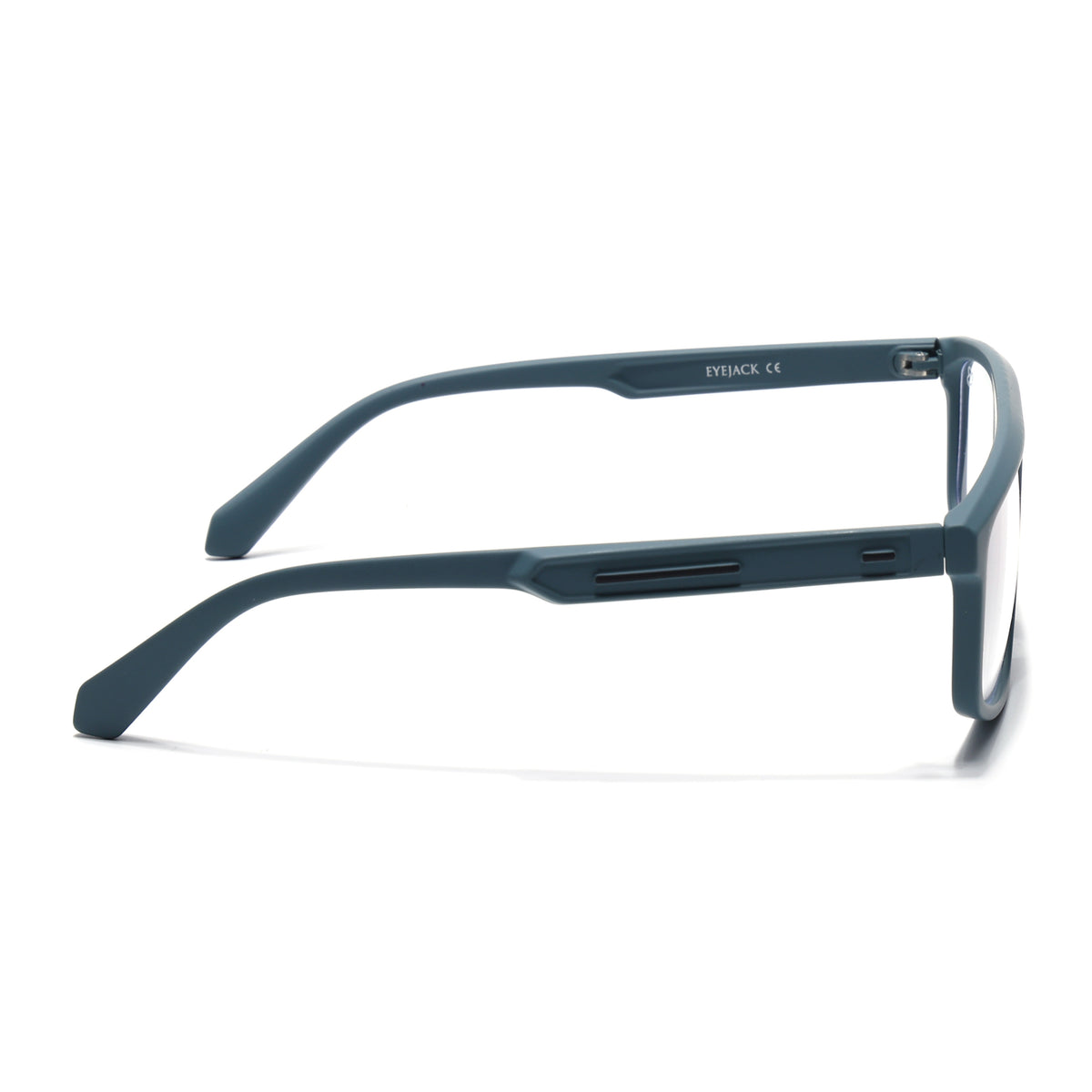 Eyejack Crossline Blue Rectangle Eyeglasses for Men & Women (2902FCL2090-C4)
