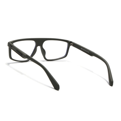 Eyejack Crossline Green Rectangle Eyeglasses for Men & Women (2902FCL2091-C5)