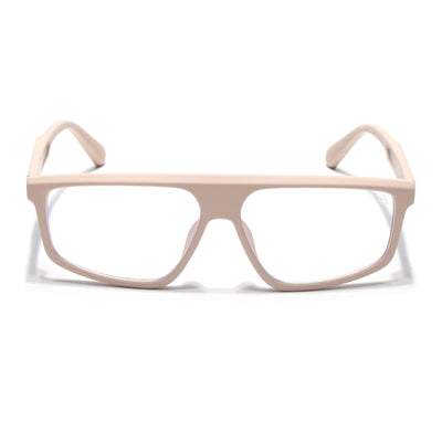 Eyejack Crossline Cream Rectangle Eyeglasses for Men & Women (2902FCL2092-C6)