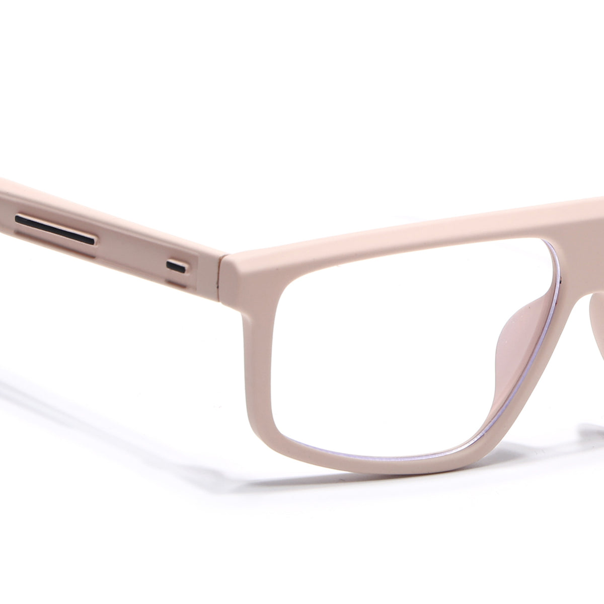 Eyejack Crossline Cream Rectangle Eyeglasses for Men & Women (2902FCL2092-C6)