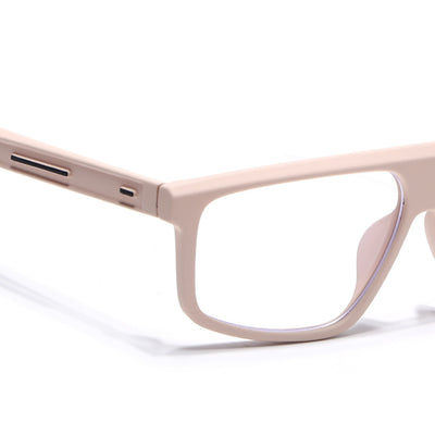 Eyejack Crossline Cream Rectangle Eyeglasses for Men & Women (2902FCL2092-C6)