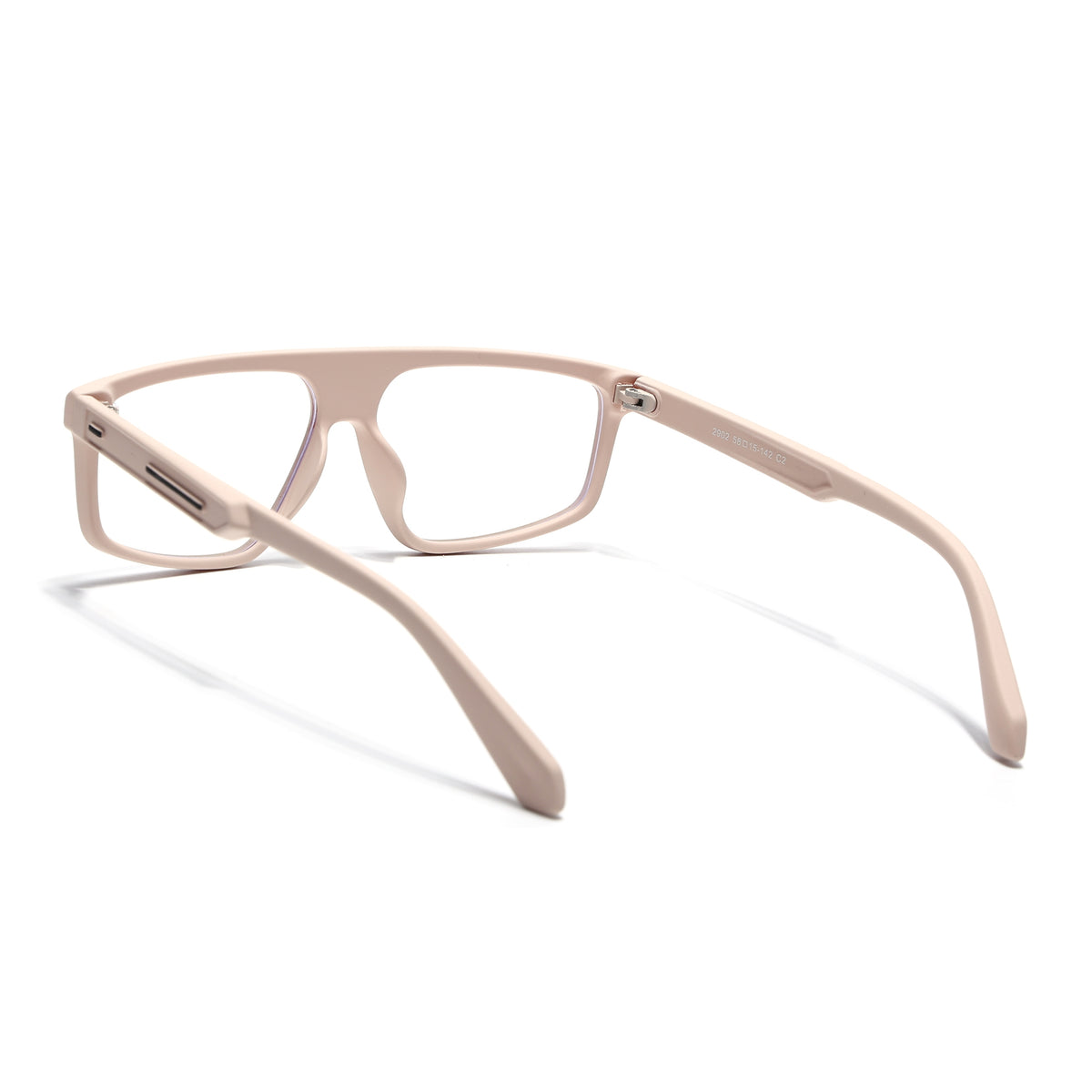 Eyejack Crossline Cream Rectangle Eyeglasses for Men & Women (2902FCL2092-C6)