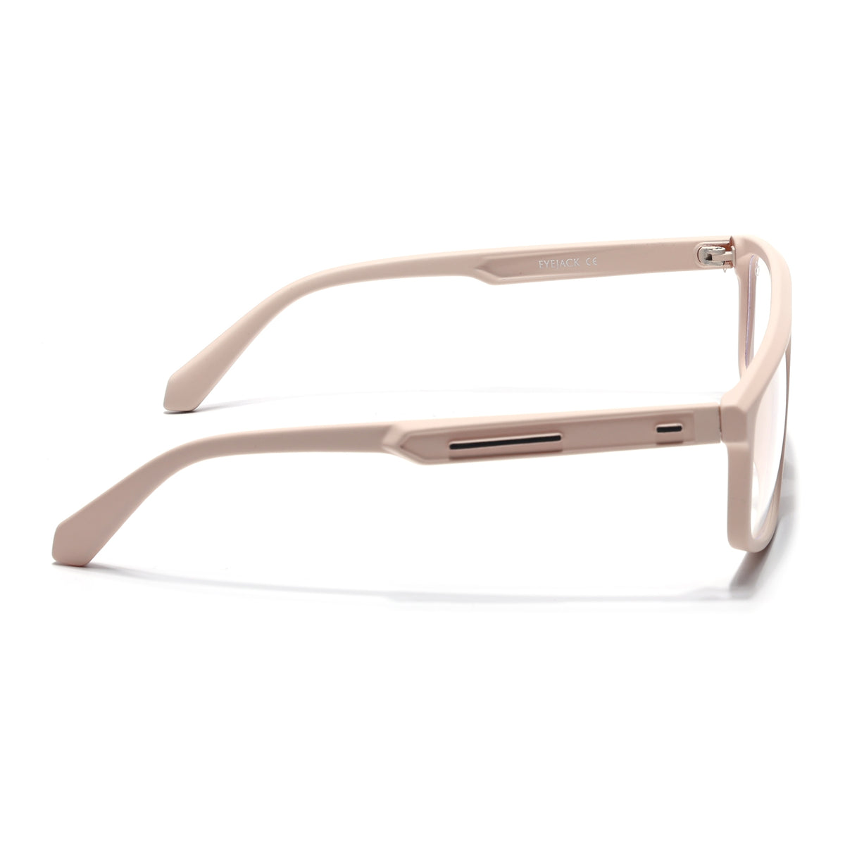 Eyejack Crossline Cream Rectangle Eyeglasses for Men & Women (2902FCL2092-C6)
