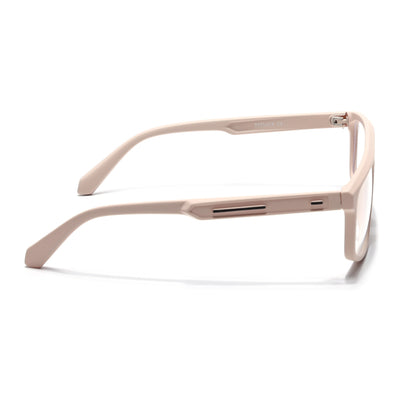 Eyejack Crossline Cream Rectangle Eyeglasses for Men & Women (2902FCL2092-C6)