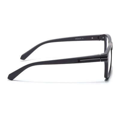 Eyejack Crossline Grey Square Eyeglasses for Men & Women (2903FCL2094-C2)
