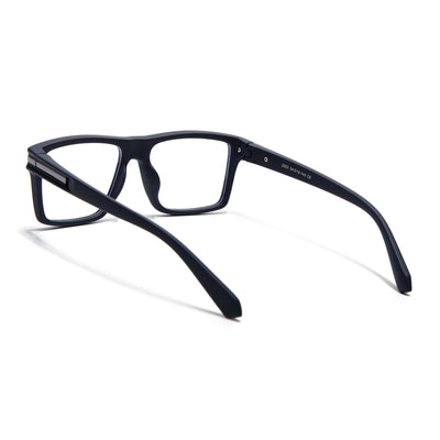 Eyejack Crossline Navy Blue Square Eyeglasses for Men & Women (2903FCL2095-C3)