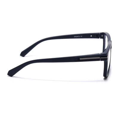 Eyejack Crossline Navy Blue Square Eyeglasses for Men & Women (2903FCL2095-C3)