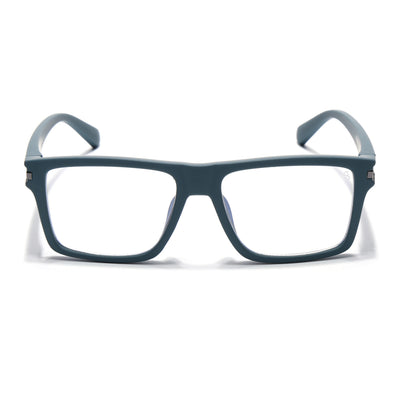 Eyejack Crossline Blue Square Eyeglasses for Men & Women (2903FCL2096-C4)
