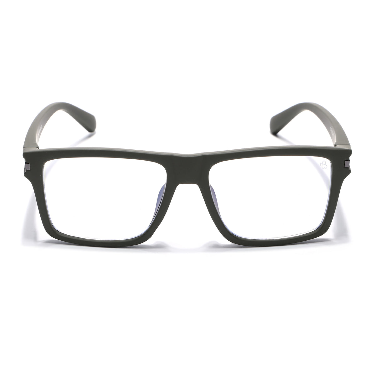 Eyejack Crossline Green Square Eyeglasses for Men & Women (2903FCL2097-C5)