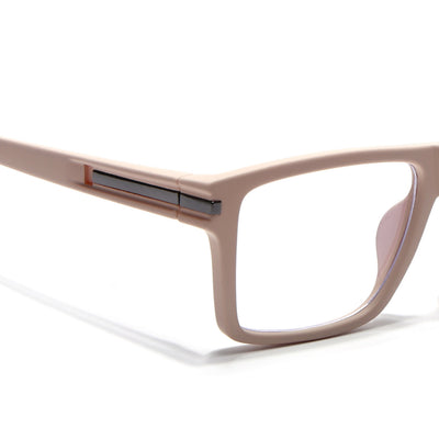 Eyejack Crossline Cream Square Eyeglasses for Men & Women (2903FCL2098-C6)