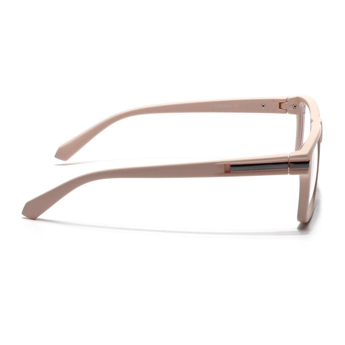 Eyejack Crossline Cream Square Eyeglasses for Men & Women (2903FCL2098-C6)