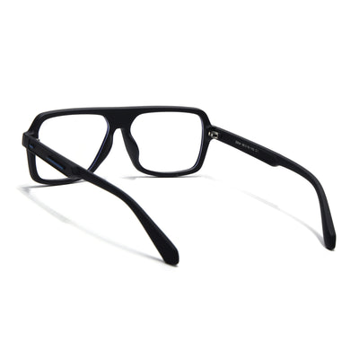 Eyejack Crossline Black Wayfarer Eyeglasses for Men & Women (2904FCL2099-C1)
