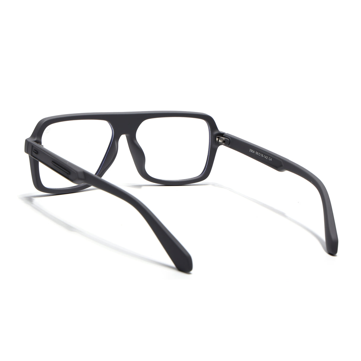 Eyejack Crossline Grey Wayfarer Eyeglasses for Men & Women (2904FCL2100-C2)
