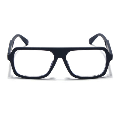 Eyejack Crossline Navy Blue Wayfarer Eyeglasses for Men & Women (2904FCL2101-C3)