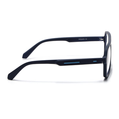 Eyejack Crossline Navy Blue Wayfarer Eyeglasses for Men & Women (2904FCL2101-C3)