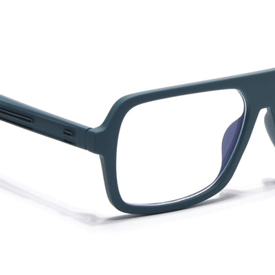 Eyejack Crossline Blue Wayfarer Eyeglasses for Men & Women (2904FCL2102-C4)