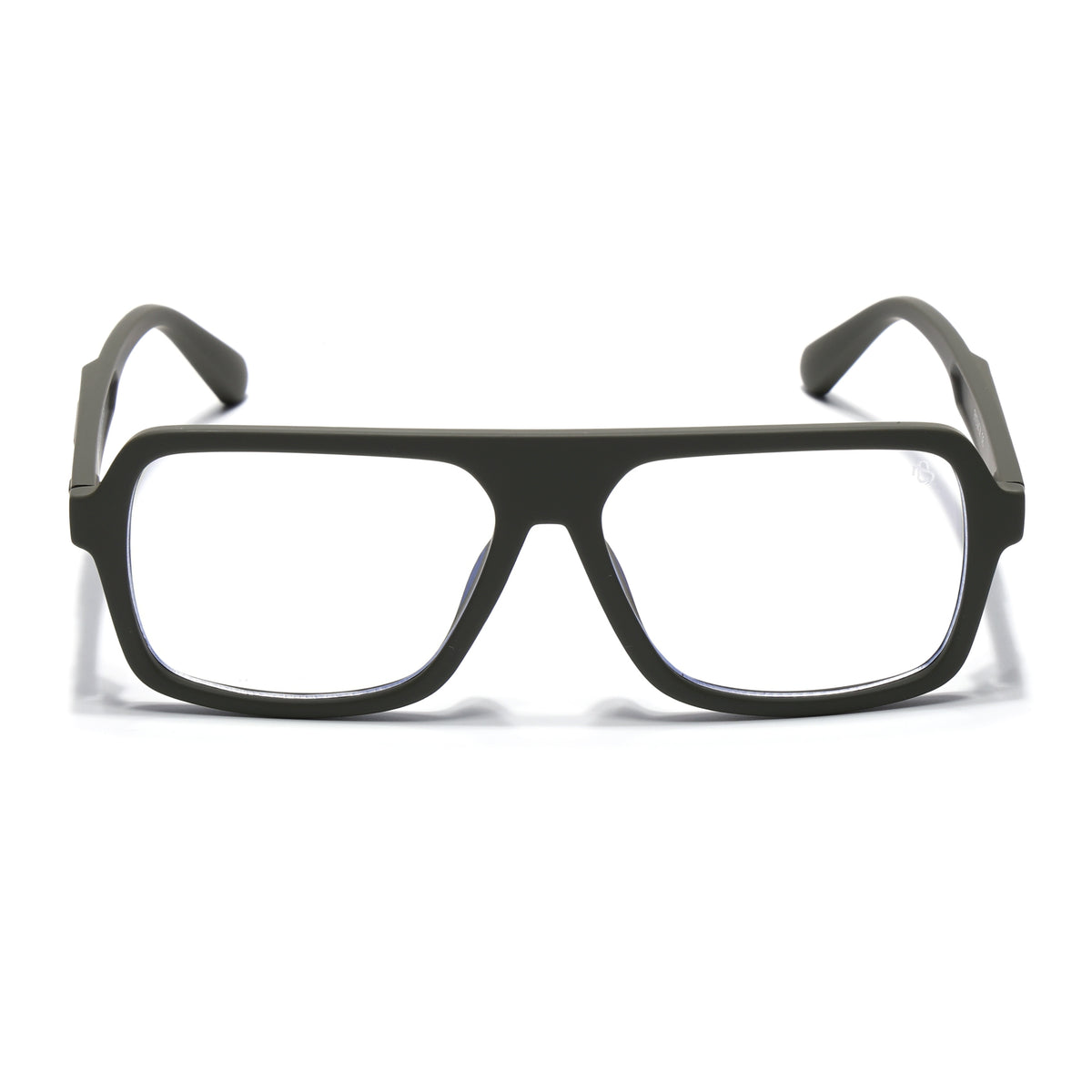 Eyejack Crossline Green Wayfarer Eyeglasses for Men & Women (2904FCL2103-C5)