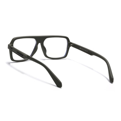 Eyejack Crossline Green Wayfarer Eyeglasses for Men & Women (2904FCL2103-C5)