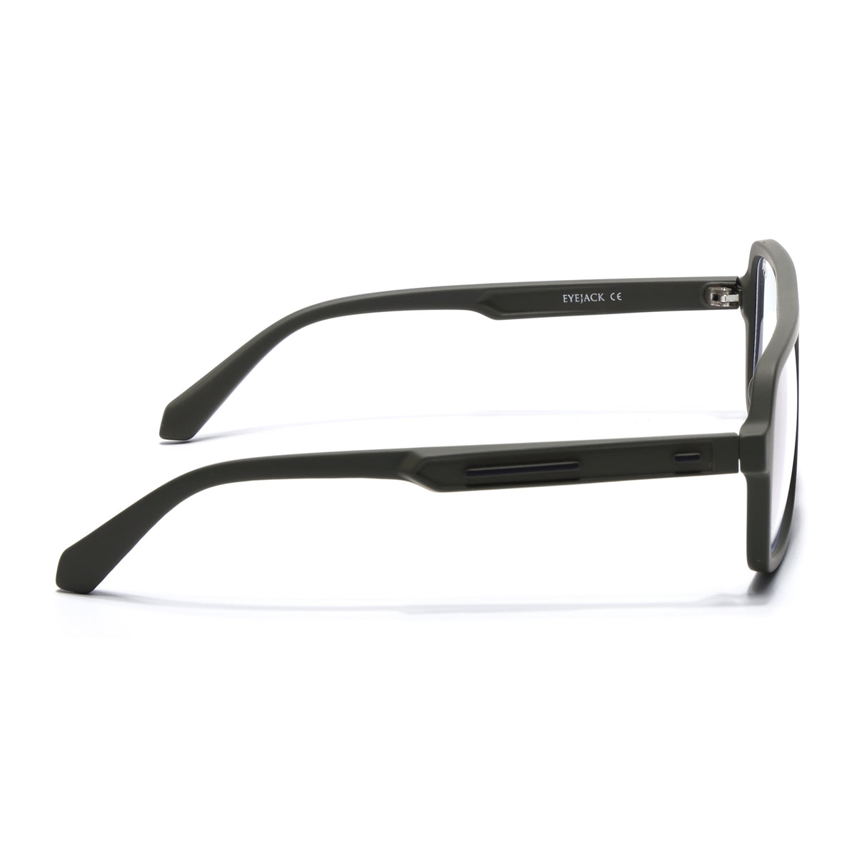 Eyejack Crossline Green Wayfarer Eyeglasses for Men & Women (2904FCL2103-C5)