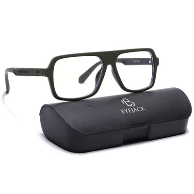 Eyejack Crossline Green Wayfarer Eyeglasses for Men & Women (2904FCL2103-C5)