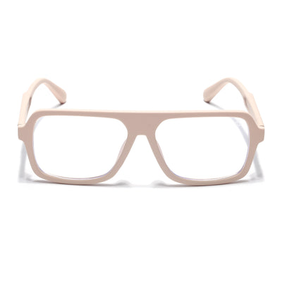 Eyejack Crossline Cream Wayfarer Eyeglasses for Men & Women (2904FCL2104-C6)